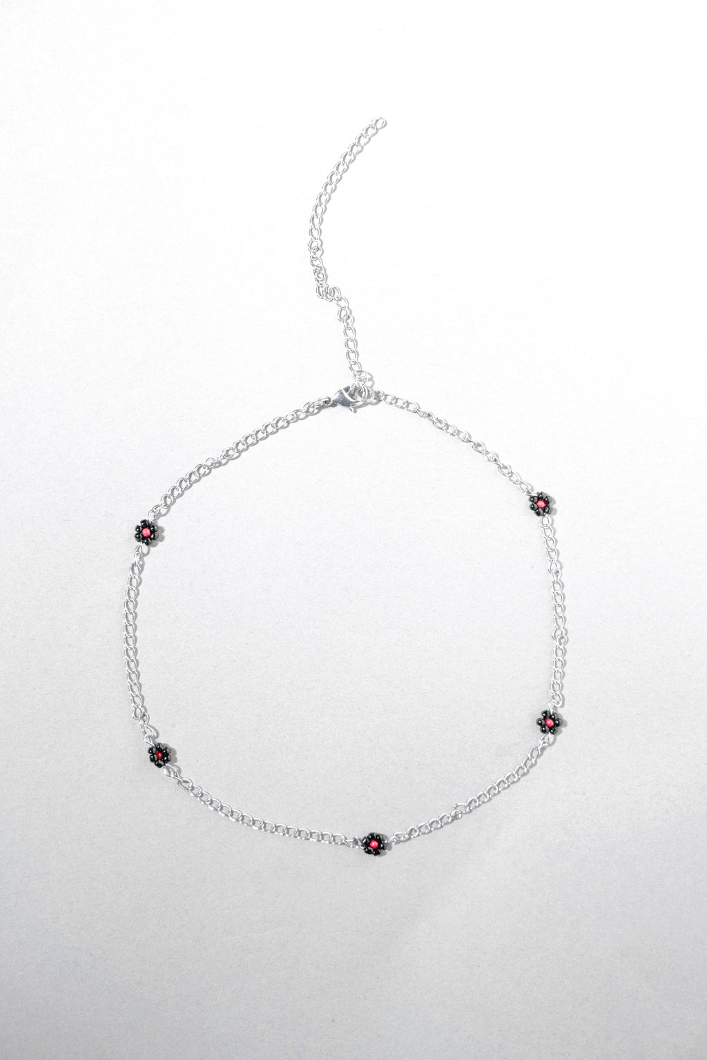 Steel flower necklace